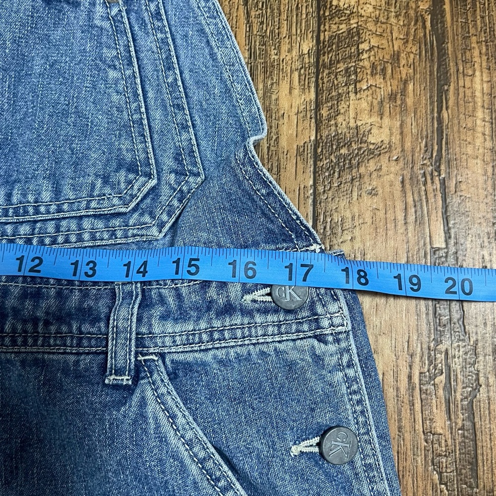 Vintage 90s Calvin Klein Carpenter Denim Bib Overalls - Picture 5 of 14